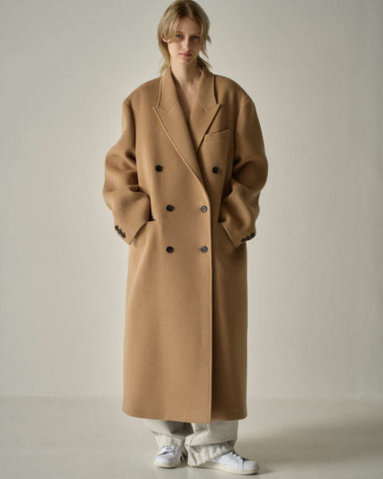 Loose And Lazy Style Thickened Woolen Coat