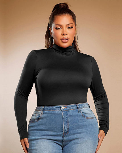 Slim Fit Slimming High Collar Inner Wear Blouse