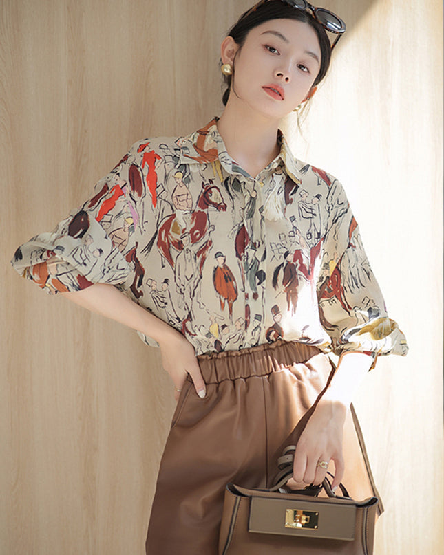 Fashion Loose Straight Leather Shorts Women