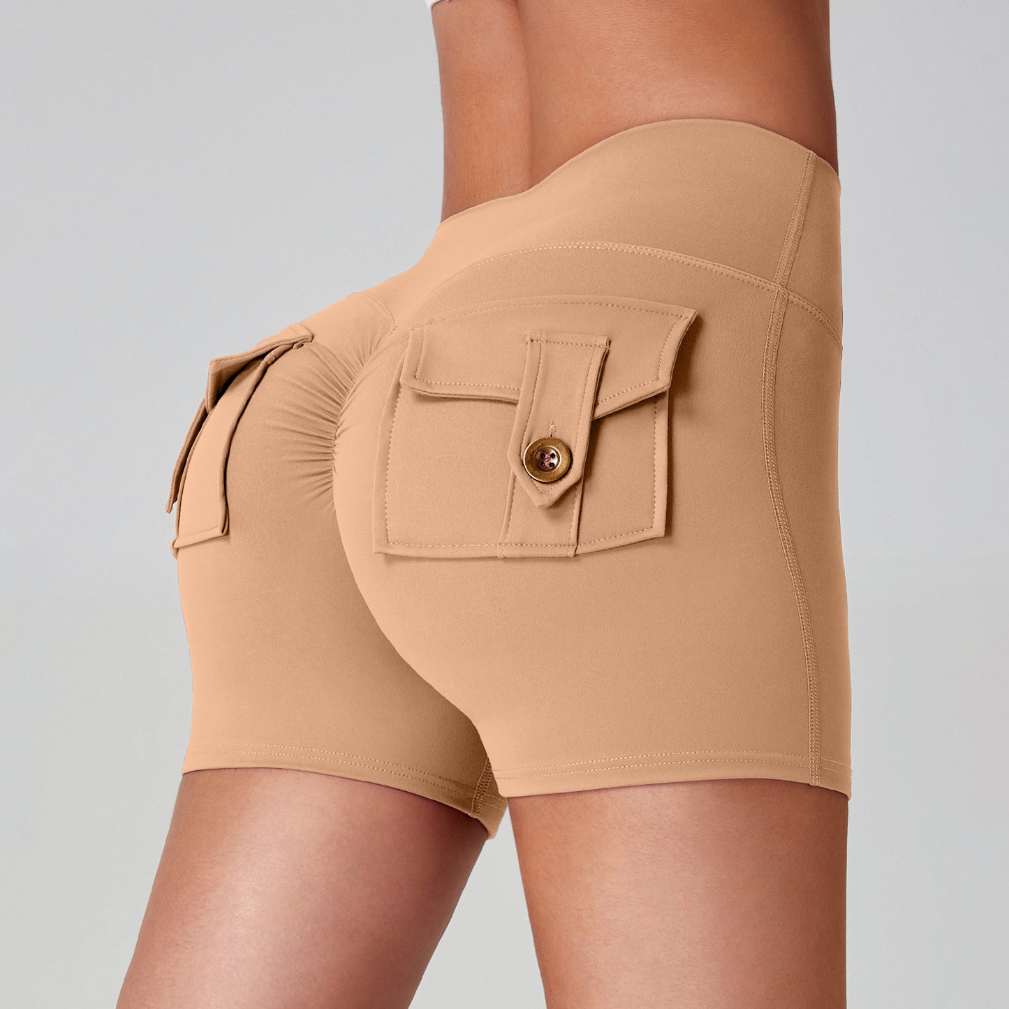 Naked Women Feeling High Elastic Running Quick-drying Pants
