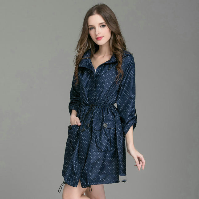 Autumn  Winter Windbreaker With Foldable Cuffs