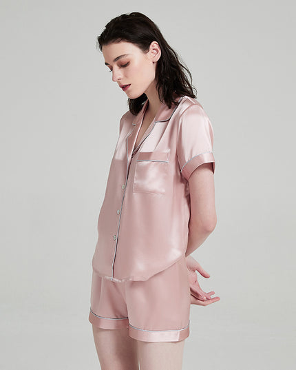 Women's Silk Short Sleeved Shorts Pajama Suit Christmas gift