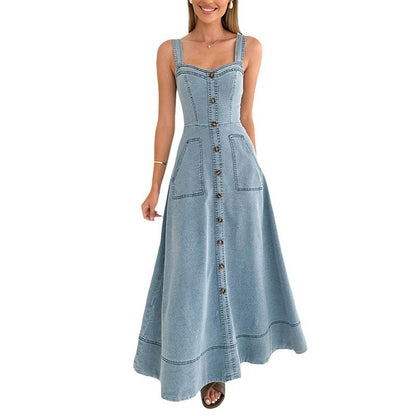 Backless High Waist Dress