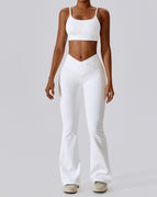 1 Bra Wide Leg Pants White