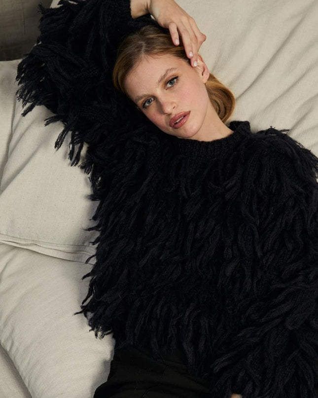 Loose-fitting Tassel Fashion Casual Top Sweater