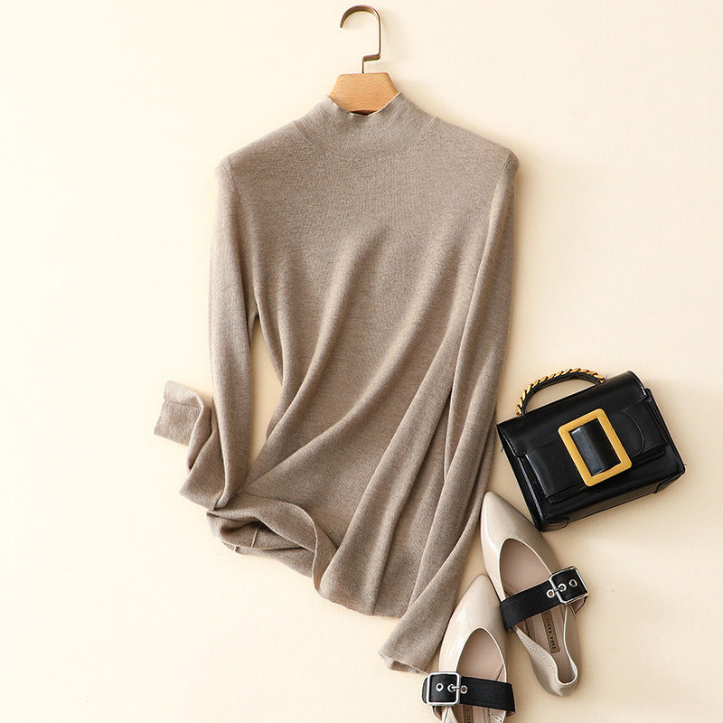 Women's classic half high collar commuting fit