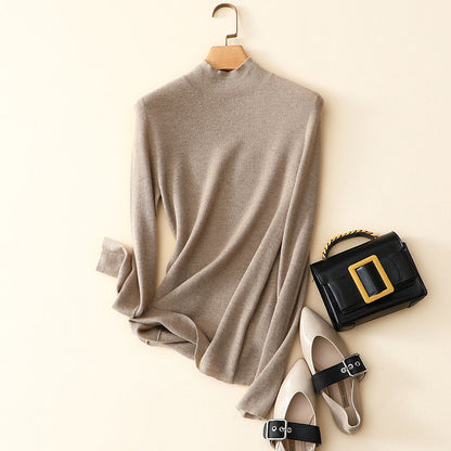 Women's classic half high collar commuting fit