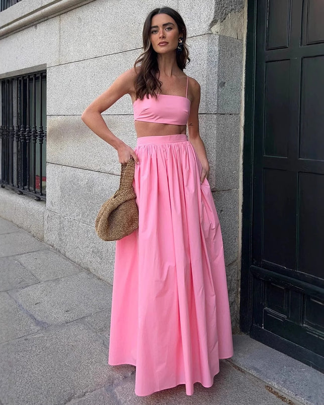 Cotton sexy Skirt Suit