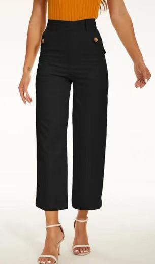 All-matching Bootleg Pants Slim Fit Slimming Draping Effect Casual Suit Pants