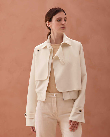 Retro Short Temperamental Women's Genuine Leather Clothes