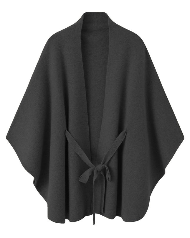 Cashmere Cloak Lace-up Fashionable Outerwear Sweater