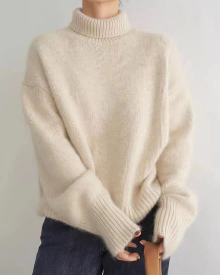 Women's Turtleneck Autumn And Winter Thickening Inner Wear Base Cashmere Sweater Sweater