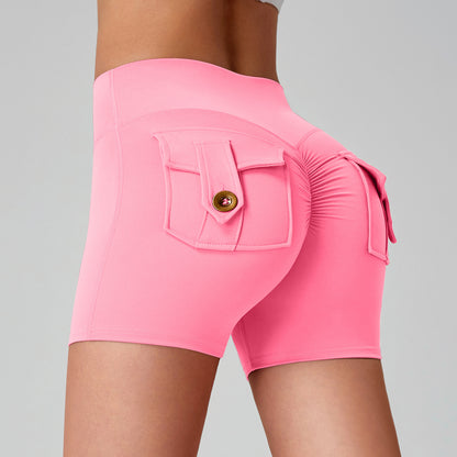 Naked Women Feeling High Elastic Running Quick-drying Pants