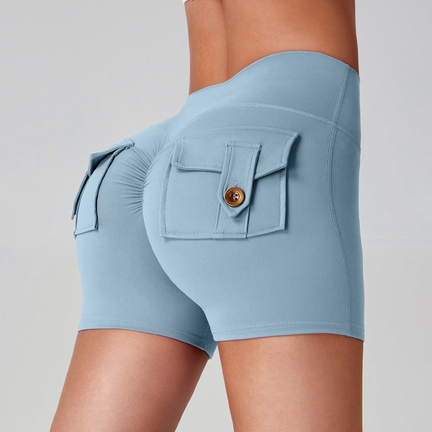 Naked Women Feeling High Elastic Running Quick-drying Pants