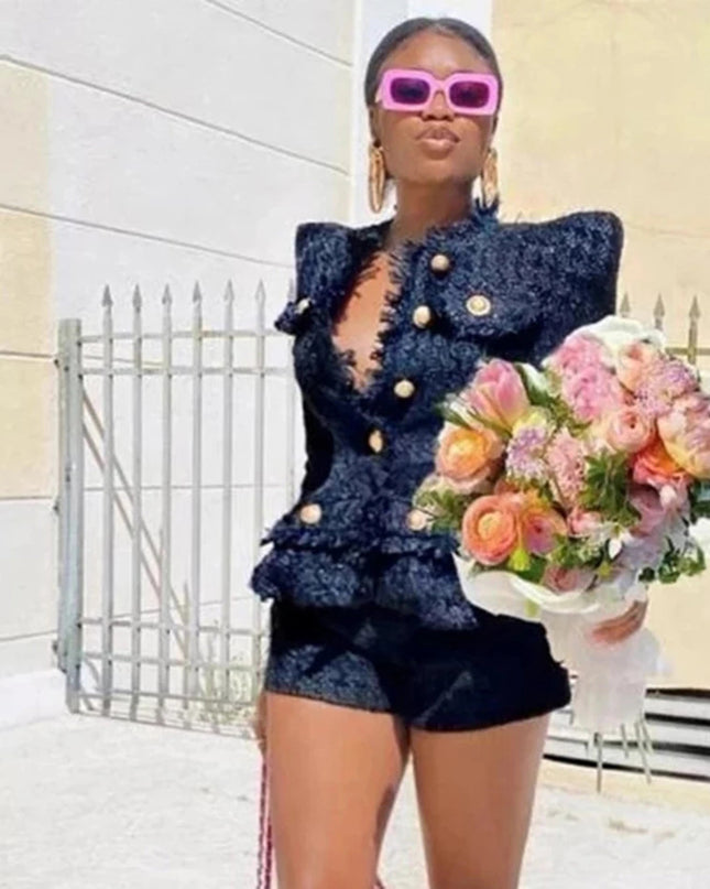 Tweed Jacket Jacket Shorts Suit Two-piece Suit