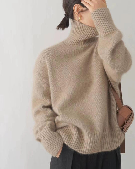 Women's Turtleneck Autumn And Winter Thickening Inner Wear Base Cashmere Sweater Sweater