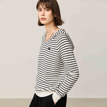 Casual Hooded Loose Commuter Sweater For Women