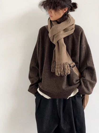Retro Loose Sweater Autumn Clothing