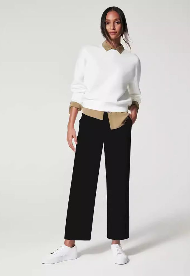 All-matching Bootleg Pants Slim Fit Slimming Draping Effect Casual Suit Pants