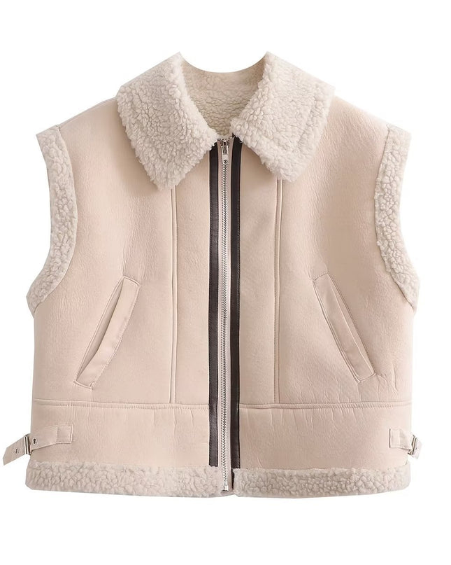 Street Fashion Fur Vest Coat