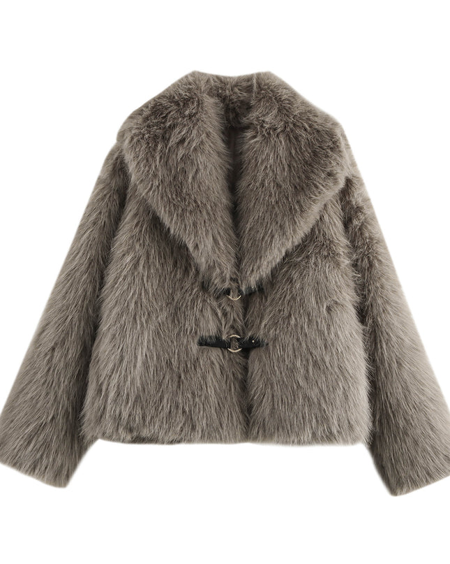 Coat Women's Fashion Artificial Fur Short