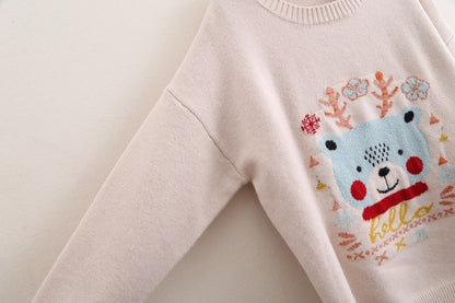 Christmas Loose round neck pullover knit bottoming shirt