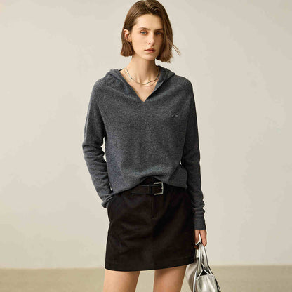 Casual Hooded Loose Commuter Sweater For Women
