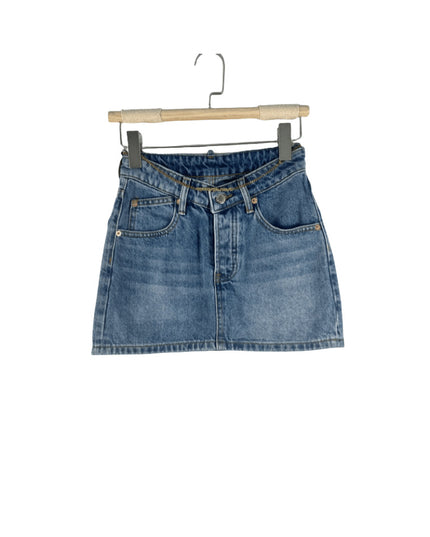 Women's High Waist Loose And Slimming A- Line Denim Skirt