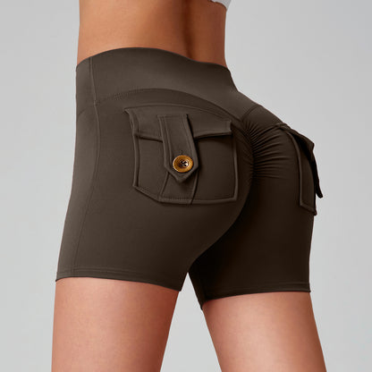 Naked Women Feeling High Elastic Running Quick-drying Pants