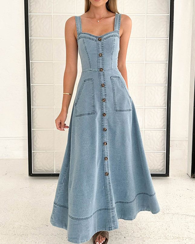 Backless High Waist Dress