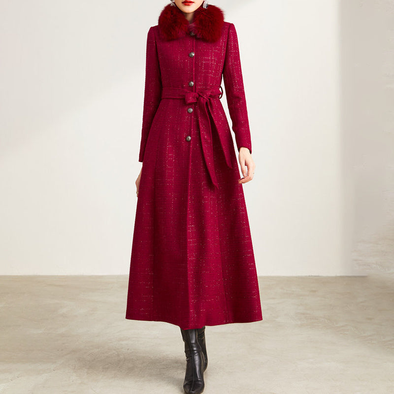 Temperament Slim Slim Medium-length To Ankle Cape Coat
