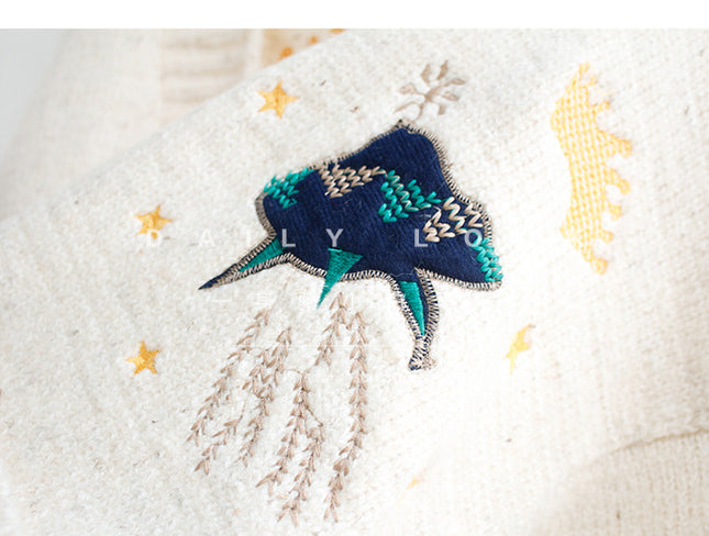 Christmas Loose Mid Length Sweater Coat