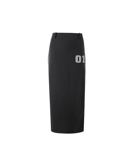 Retro Sports Casual Color Contrast Skirt