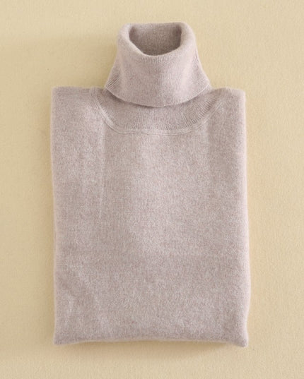 Cashmere Sweater High Lapel Knitted Pullover Bottoming Shirt