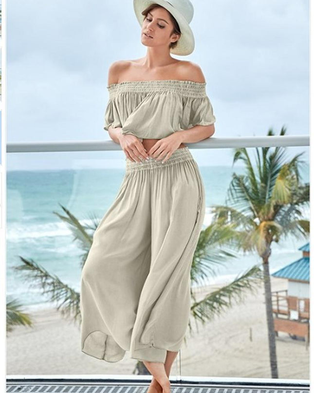 Fashion Summer Loose Short Sleeves Suit