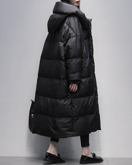 Winter Fleece-lined Thickened 90 White Duck Down Jacket