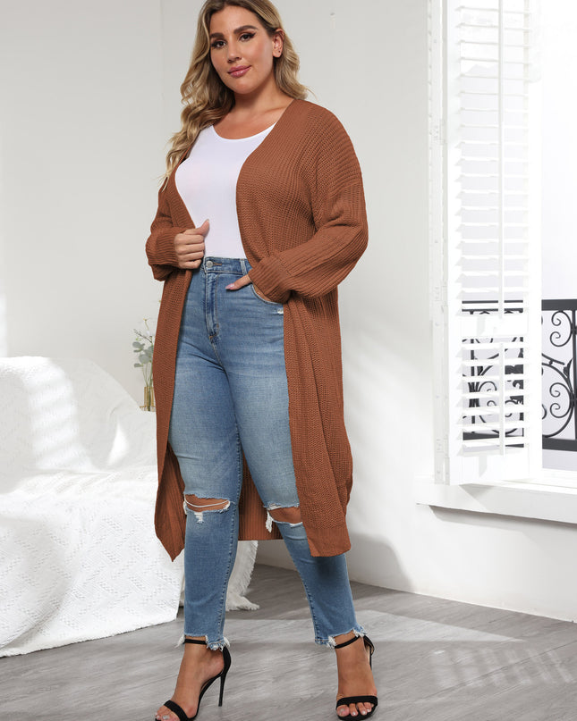 Women's Coat Simple Fashion European And American Style Plus Size Women's Sweater Cardigan