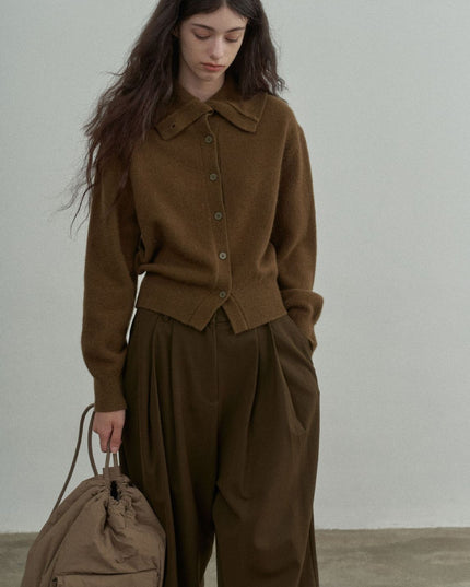 Full Wool Soft Glutinous Warm Turn Turtleneck Pullover