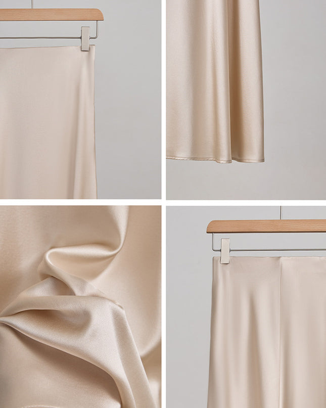 Women's Fashionable Silk High Waist Hip Skirt