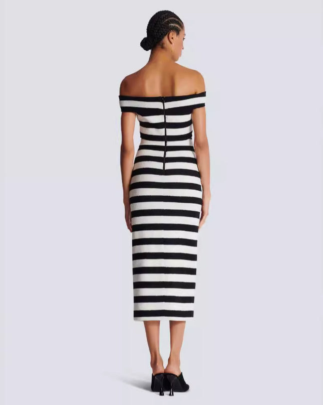 Women's Fashion Shoulder-baring Two-piece Set