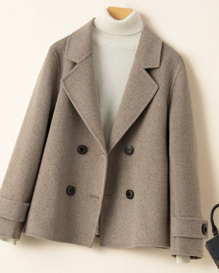 Reversible Cashmere Coat Women's Short Suit Jacket
