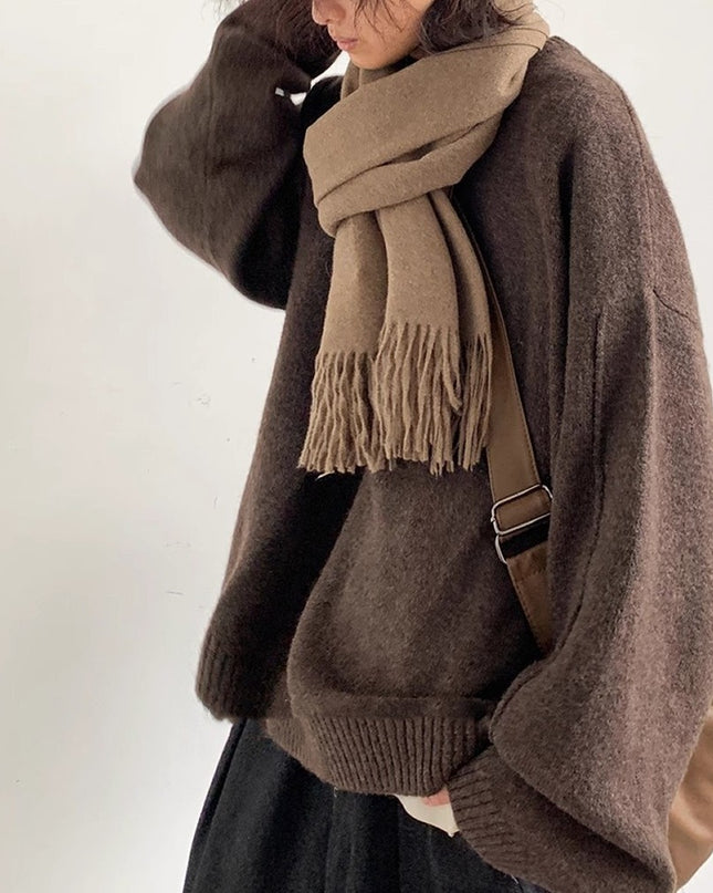 Retro Loose Sweater Autumn Clothing