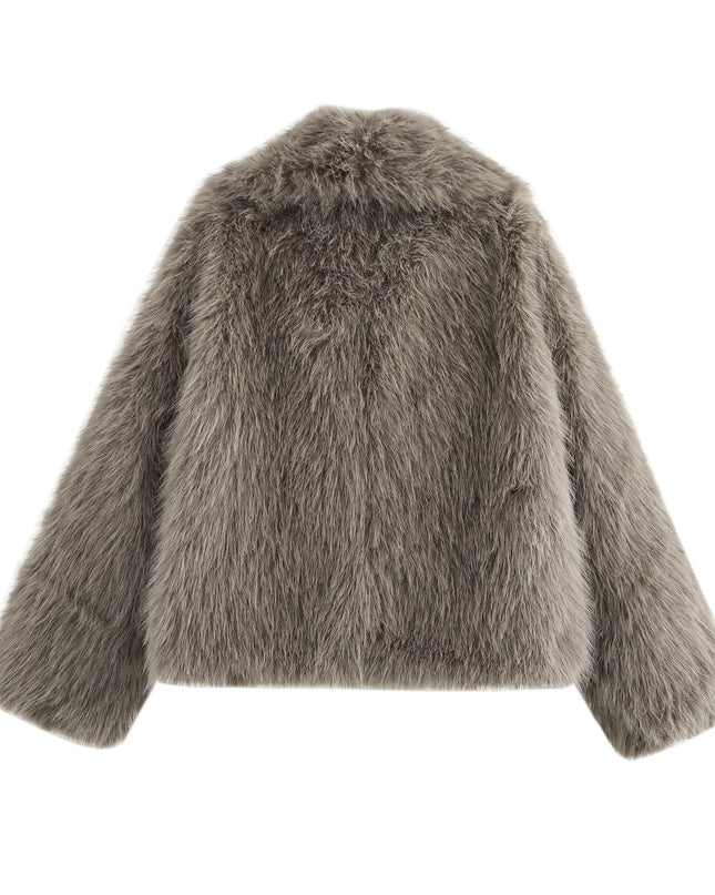 Coat Women's Fashion Artificial Fur Short