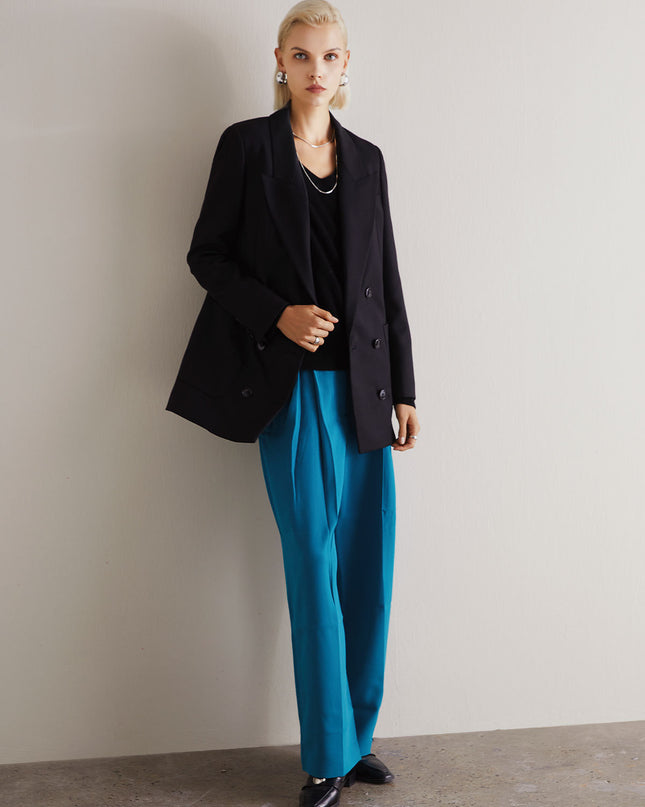 Fashion Simple Wool Suit Jacket Tops