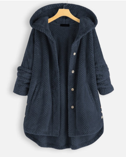 Hooded two-sided velvet hoodie