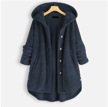 Hooded two-sided velvet hoodie