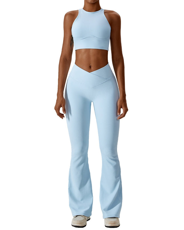 Thread Abdominal Tightening High Waist And Beautiful Back Yoga Set