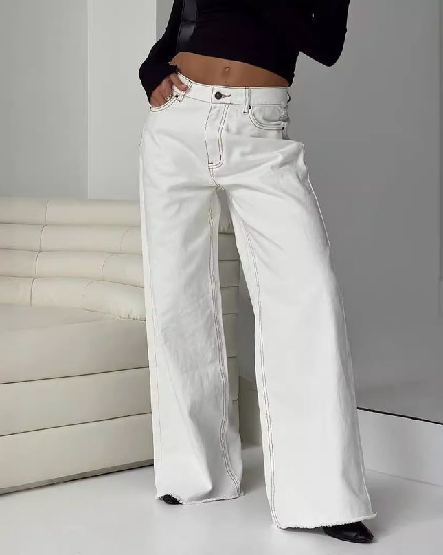 Leisure Loose Denim Trousers Women