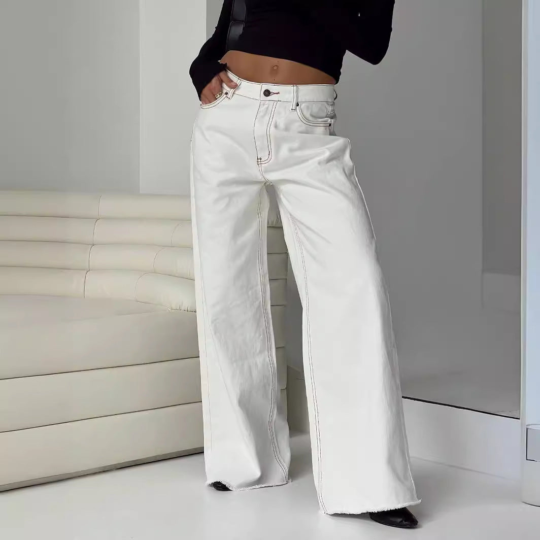 Leisure Loose Denim Trousers Women