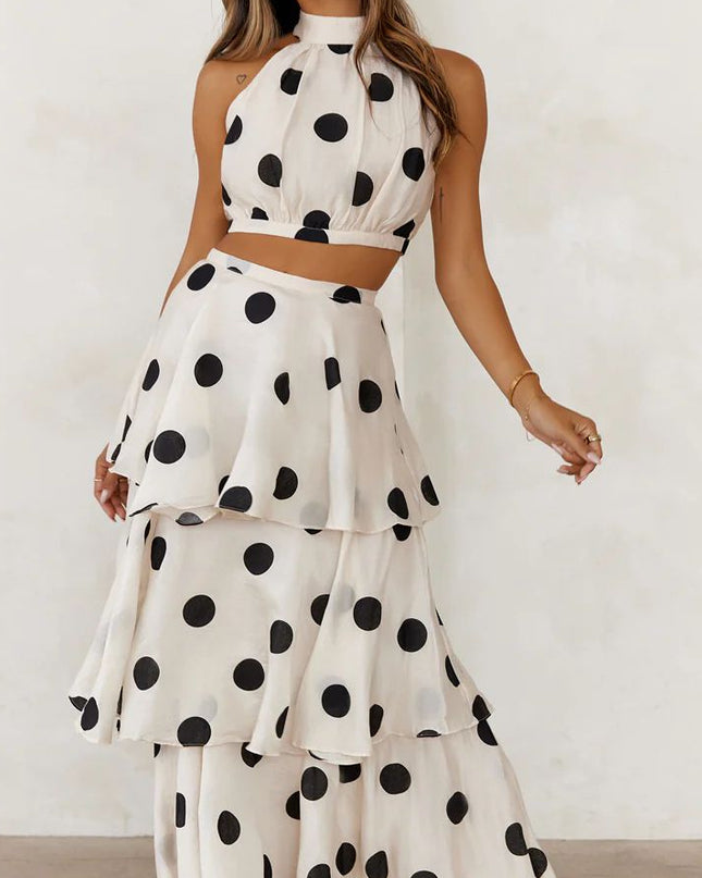 Fashion Trend Polyester Fiber Women's Top Set